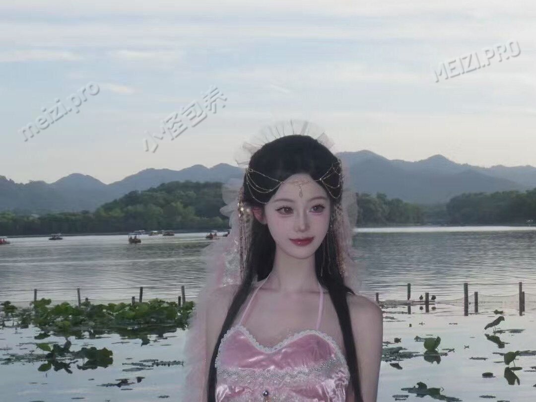 西子湖畔的工作照