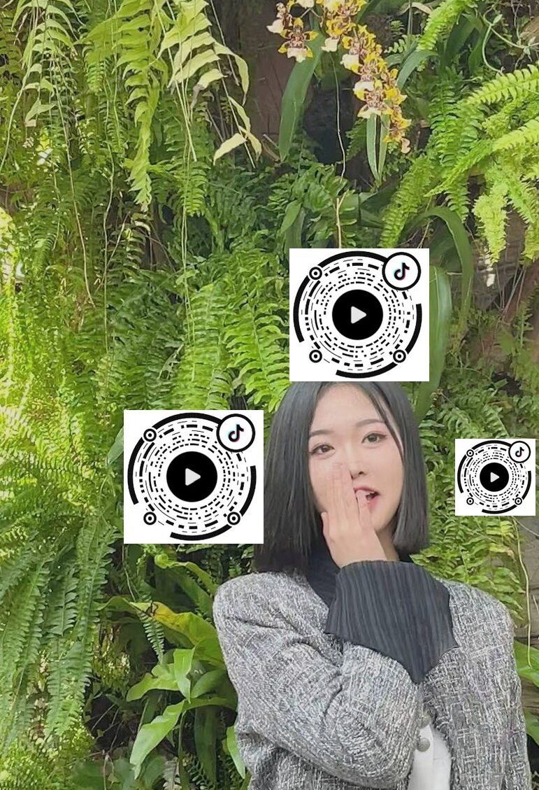 绿植旁