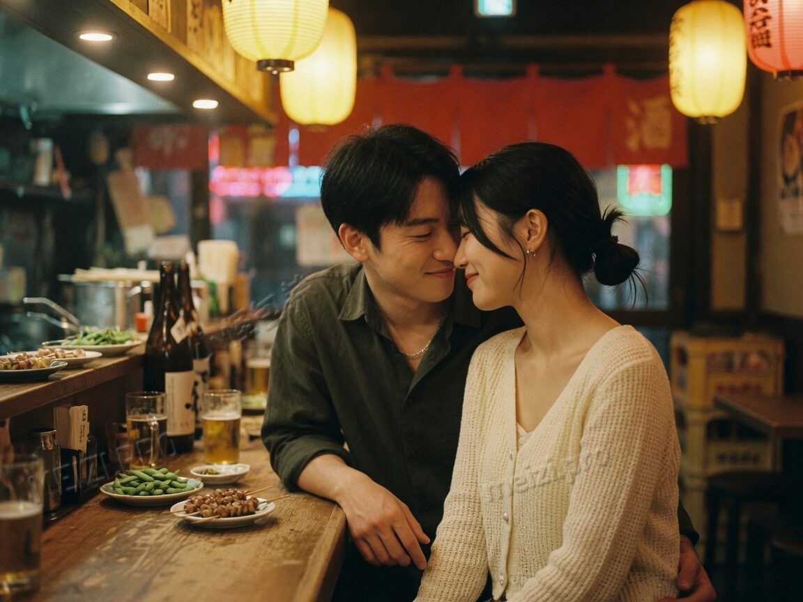 居酒屋额头相抵