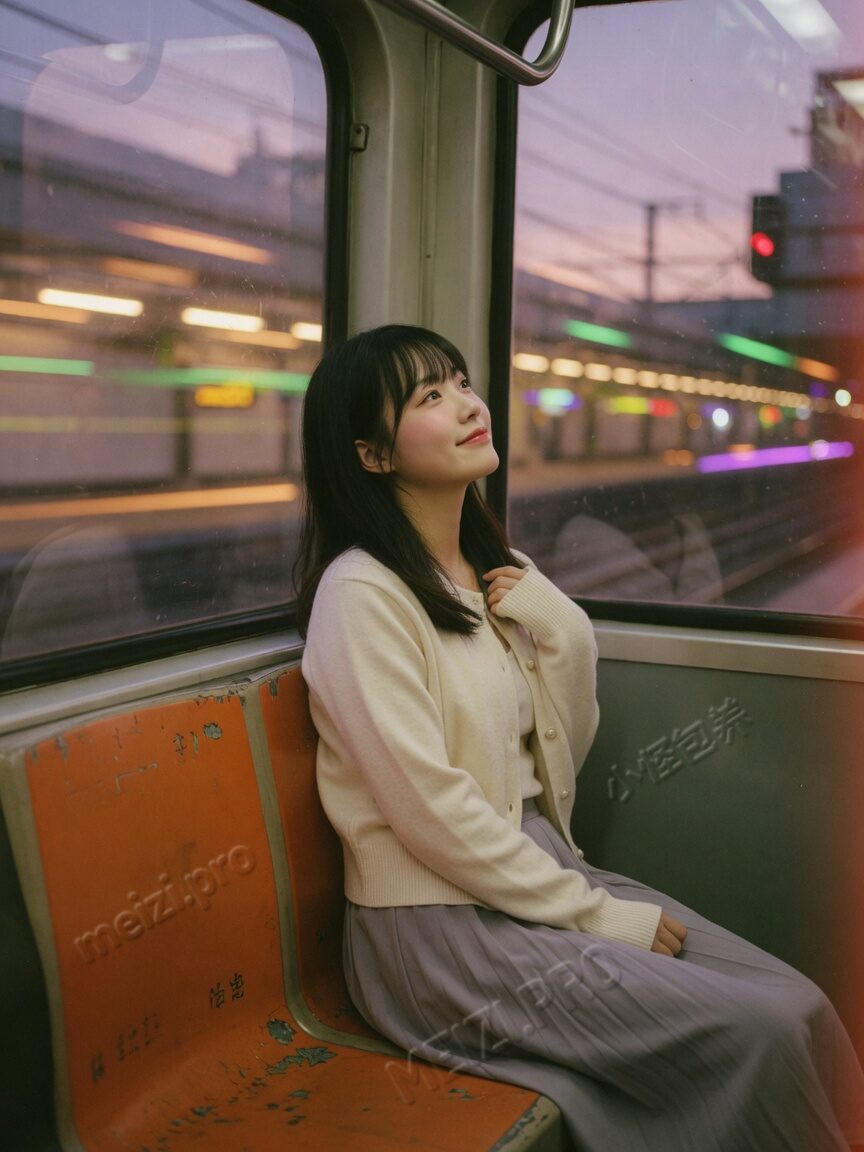 甜美系地铁侧脸:通勤场景里的轻陪伴想象