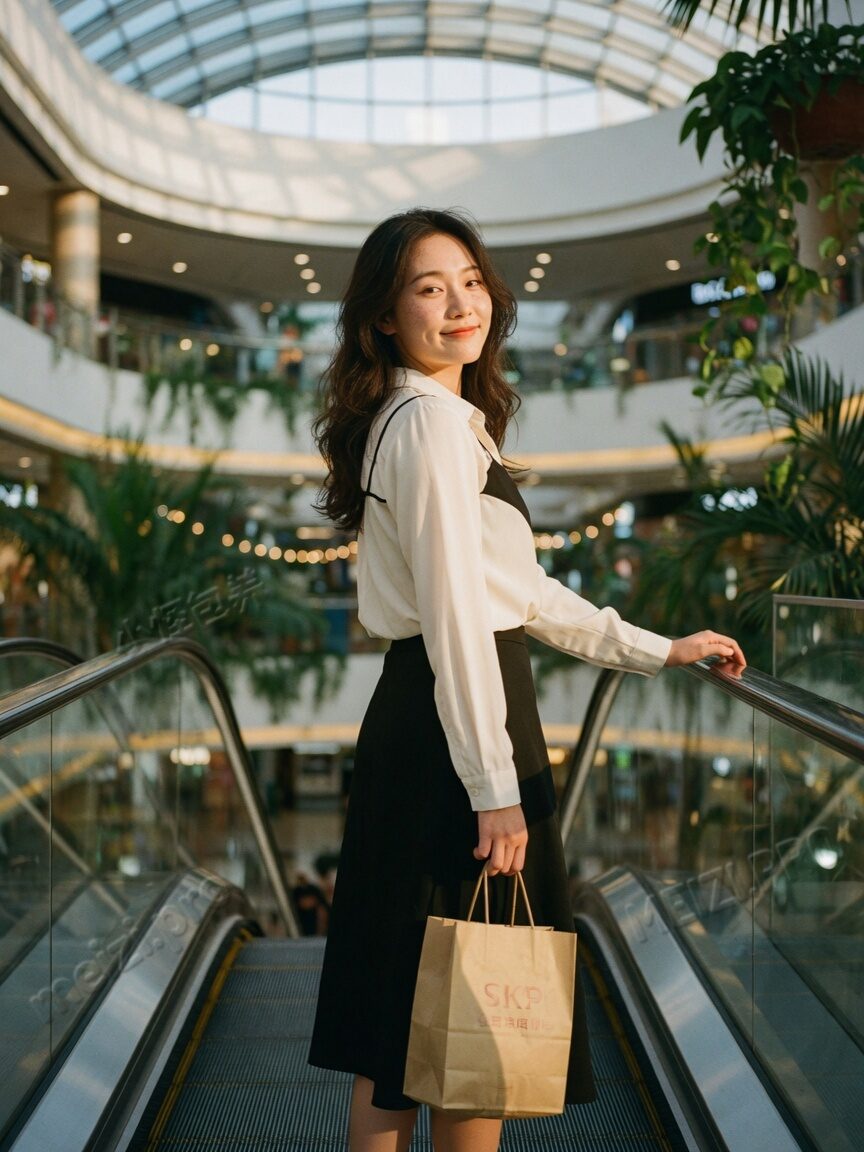 地铁站台并肩