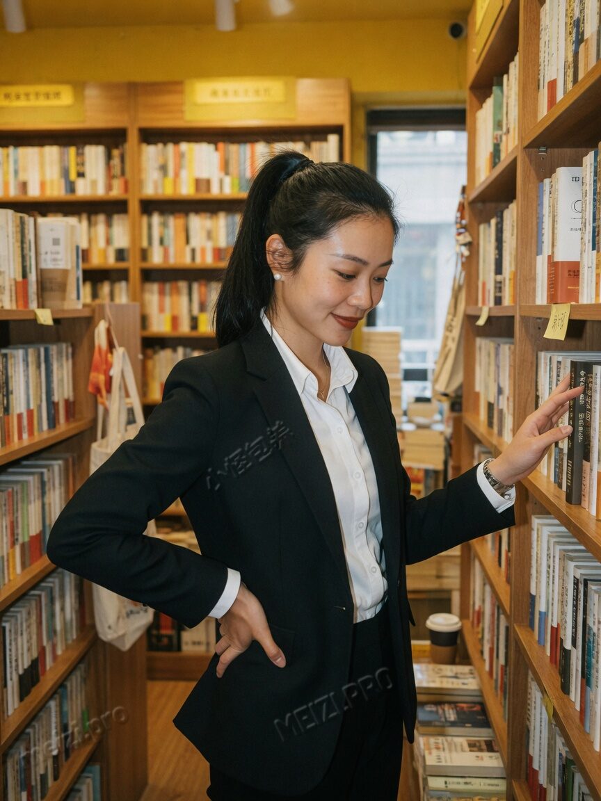 书店插腰