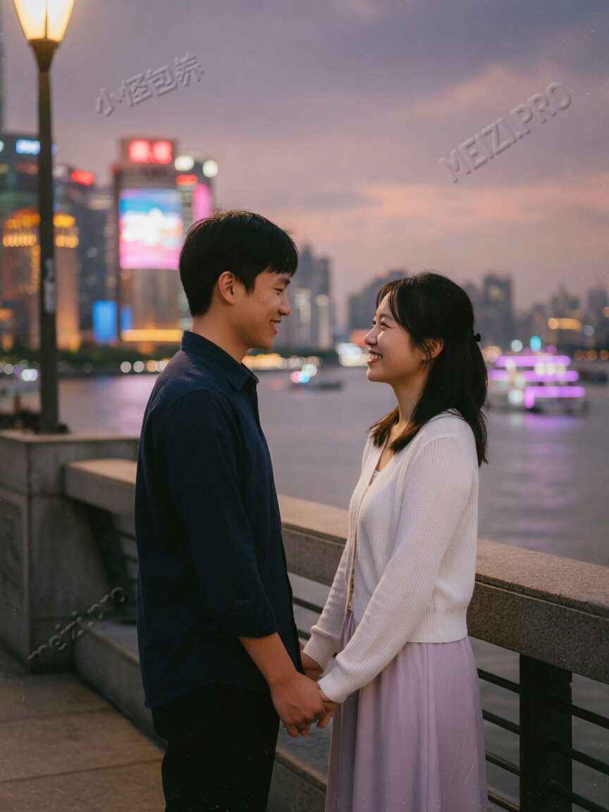 雨夜巷口额头相抵的克制亲密