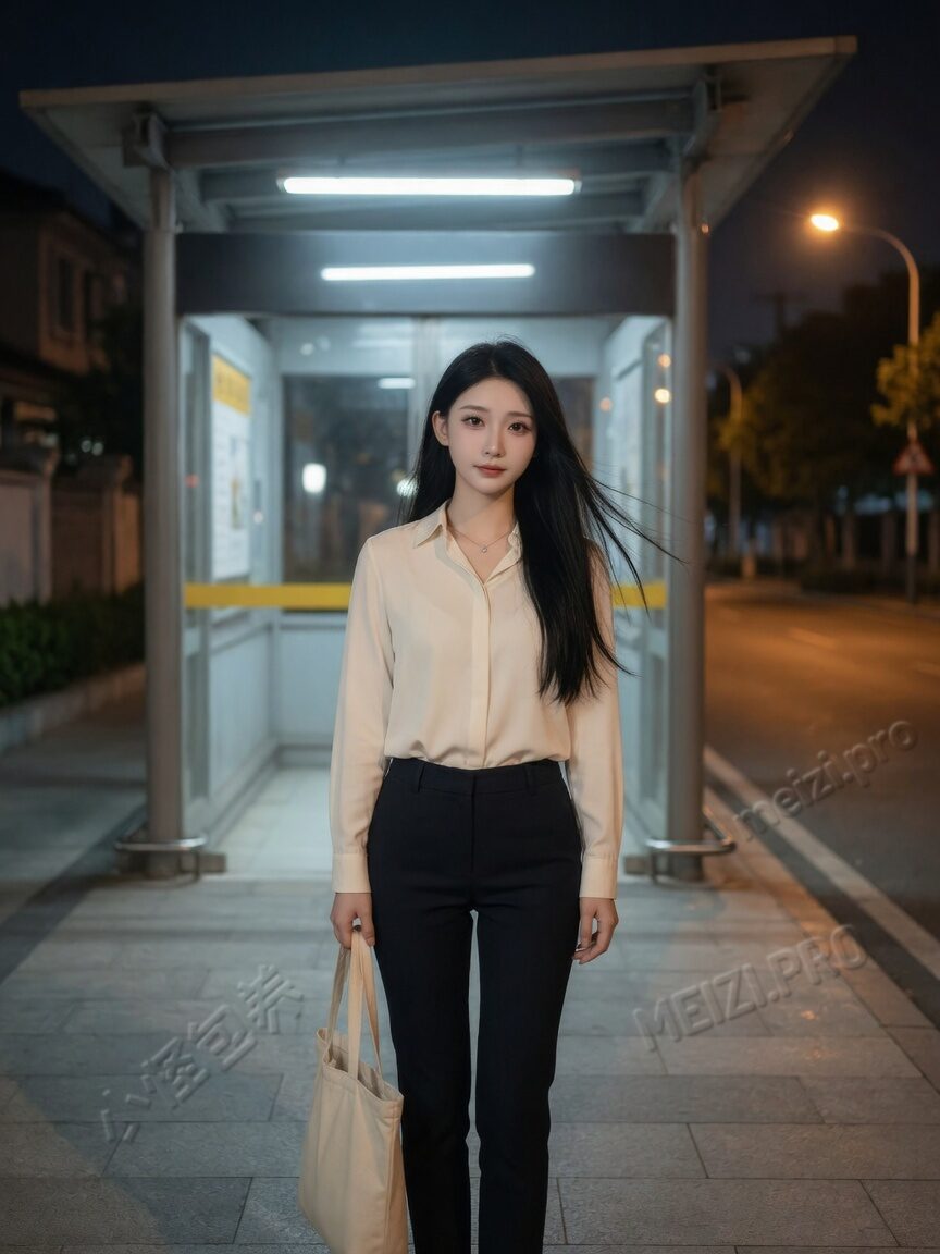 夜归地铁口