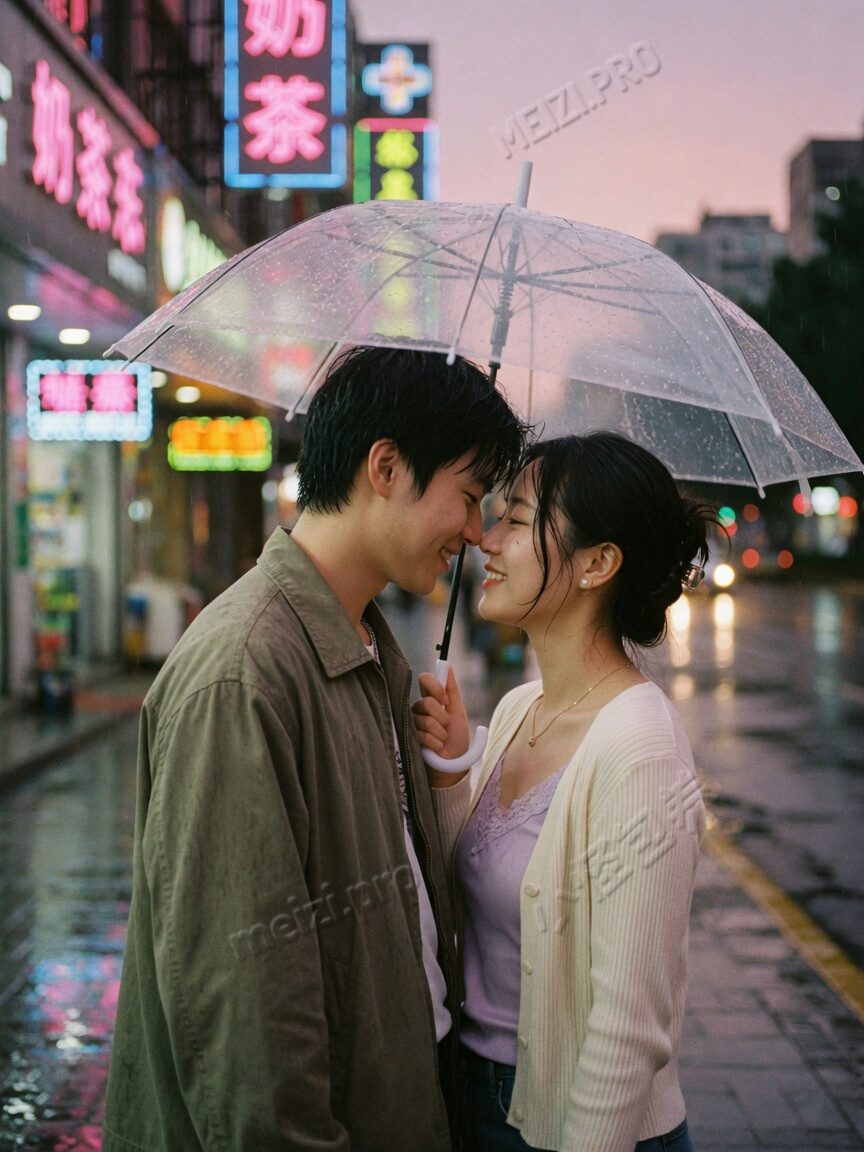 雨伞下额头相抵:真正的判断往往要走到同框