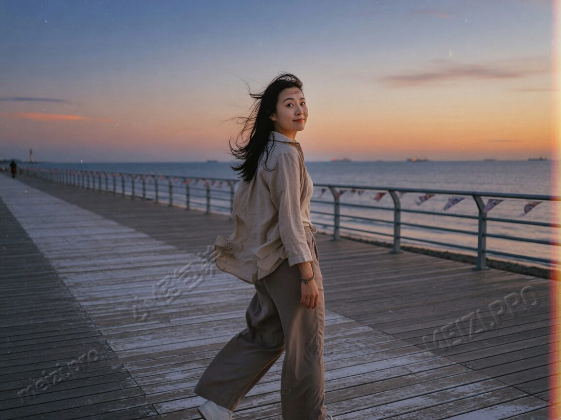 海边回望