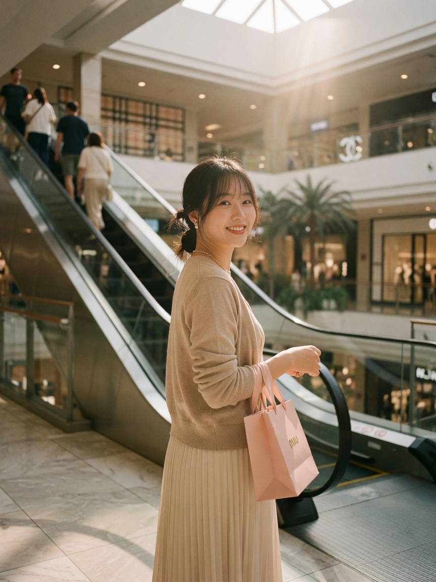 公园银杏道牵手并肩