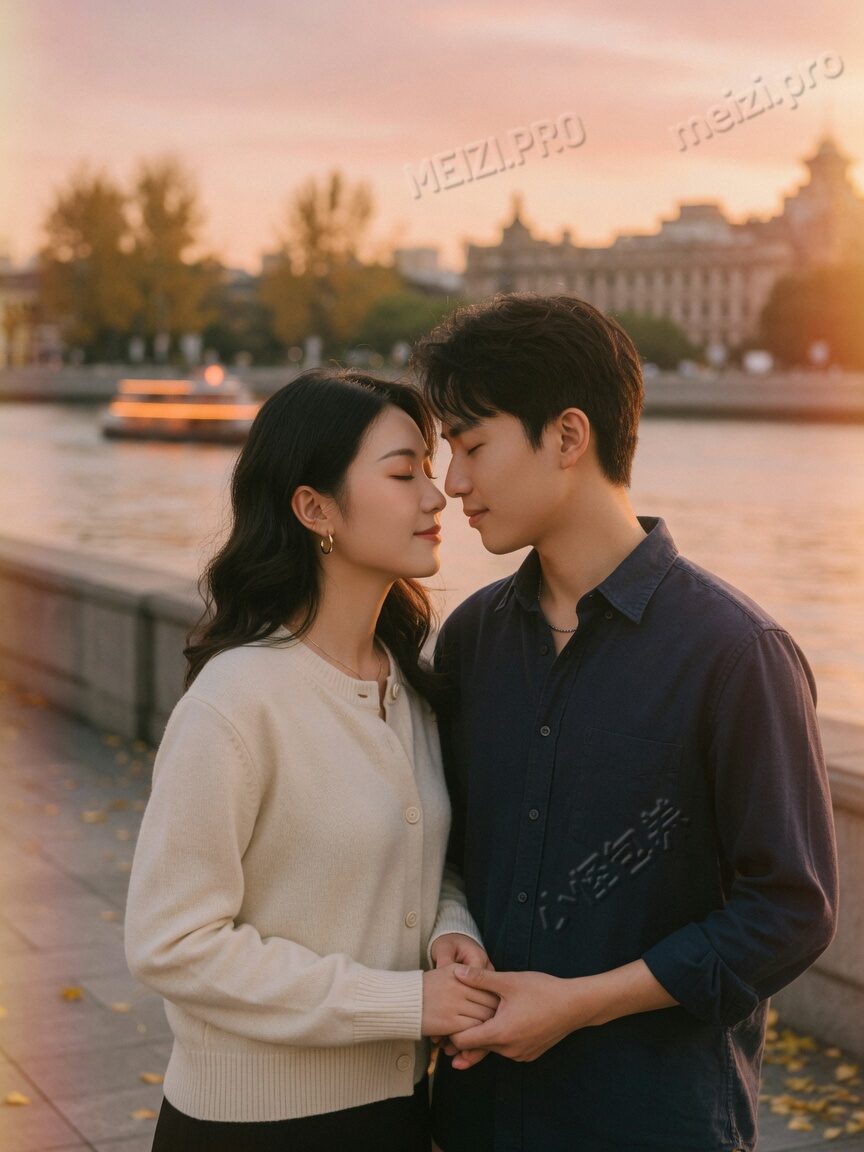 回眸的女生写真