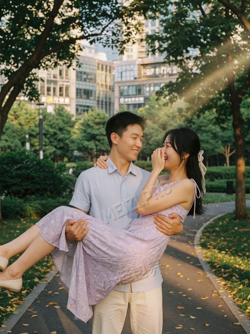 公主抱街拍:想象可以浪漫,落地要算半径