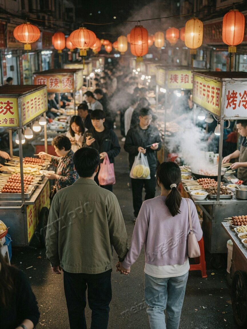 夜市牵手背影:合得上的是节奏,不是又一次点开
