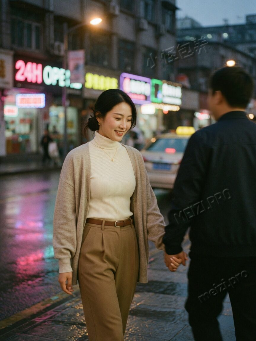 咖啡馆侧脸：甜美轻快气质，先想聊天密度是否匹配