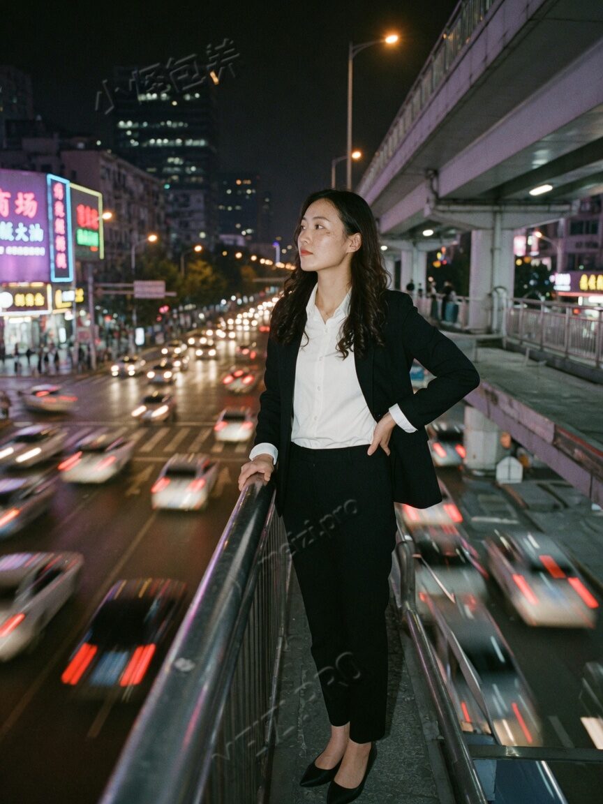 天桥夜色