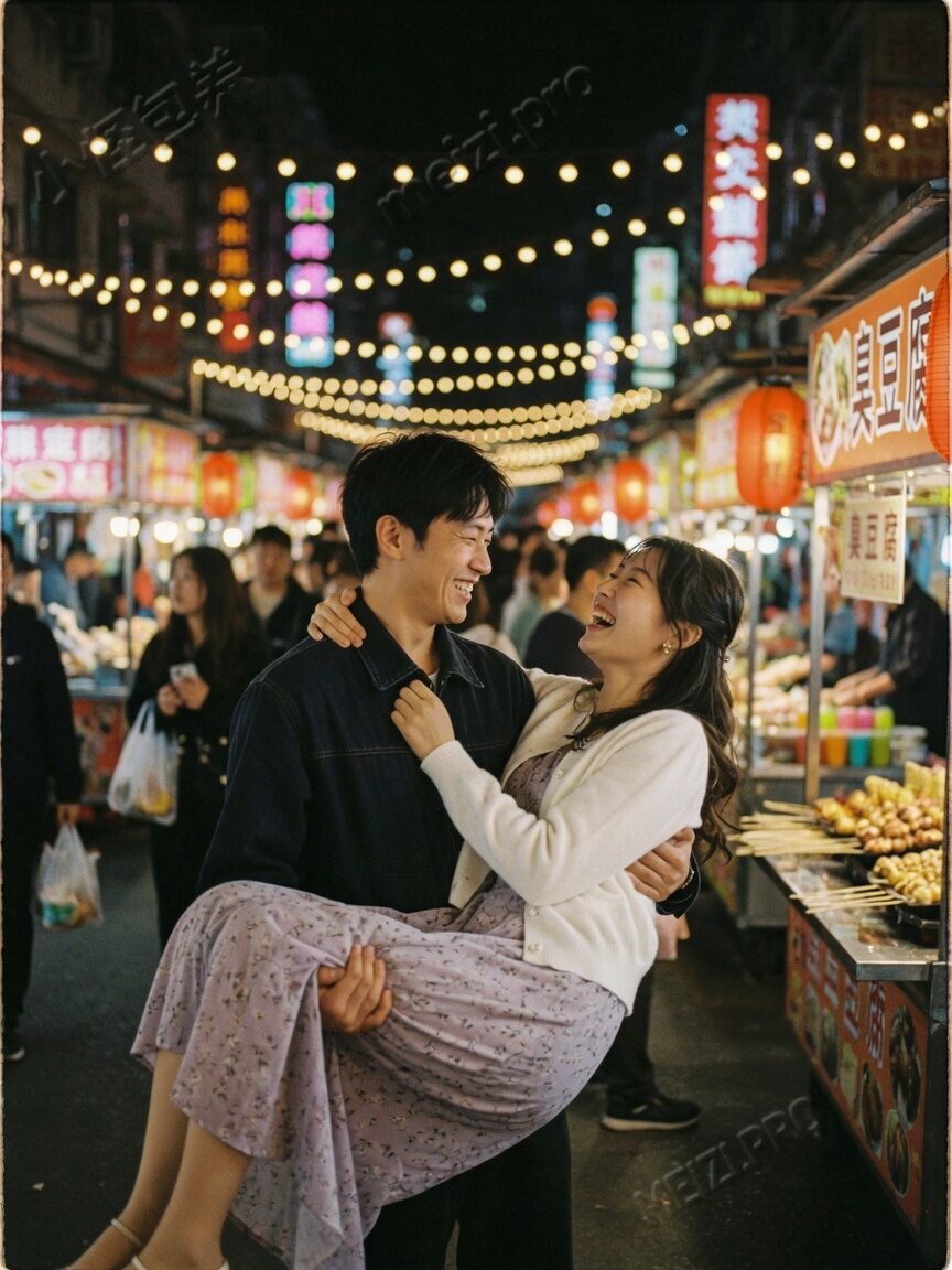 夜市公主抱｜轻松陪伴瞬间
