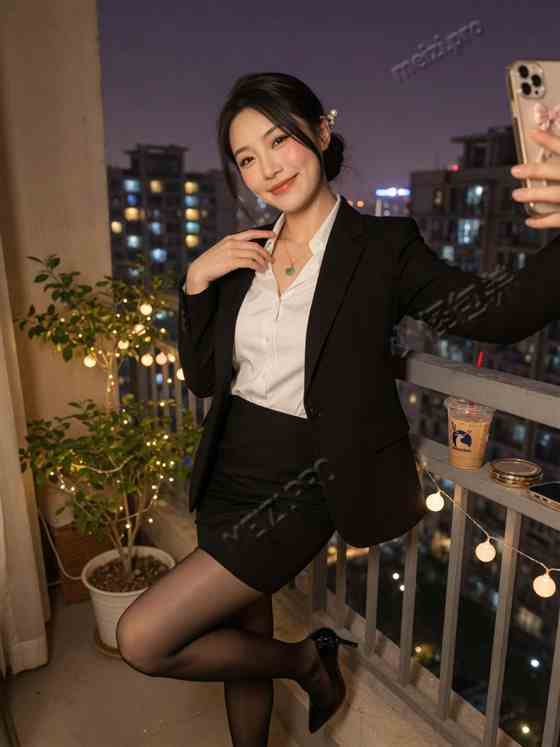 城市夜色里的职场女性