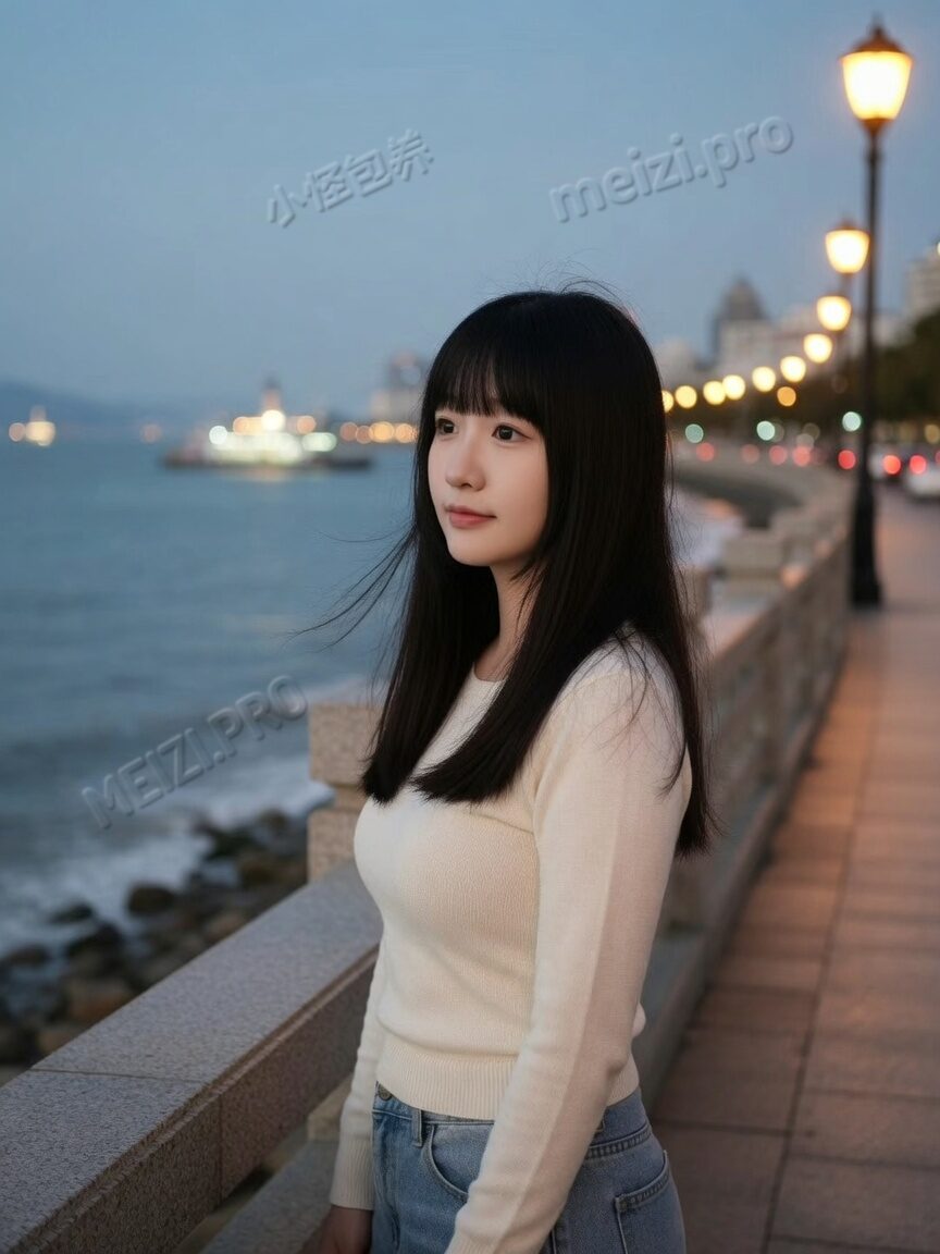 海风里的侧脸