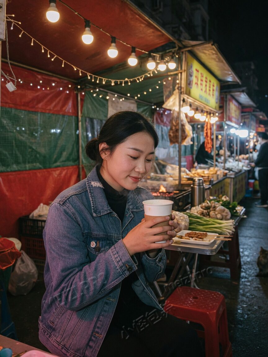 夜市灯下先把自己捂热
