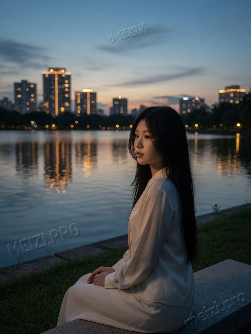 湖边