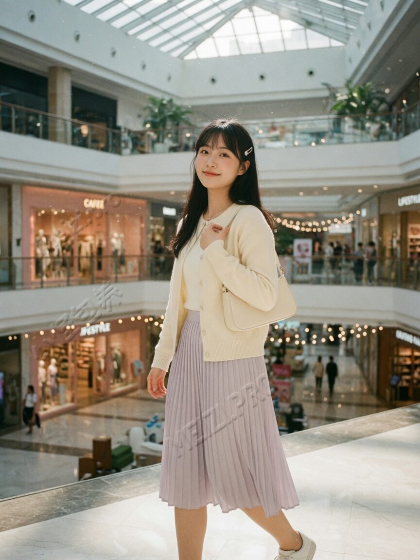餐厅侧坐职场气质写真