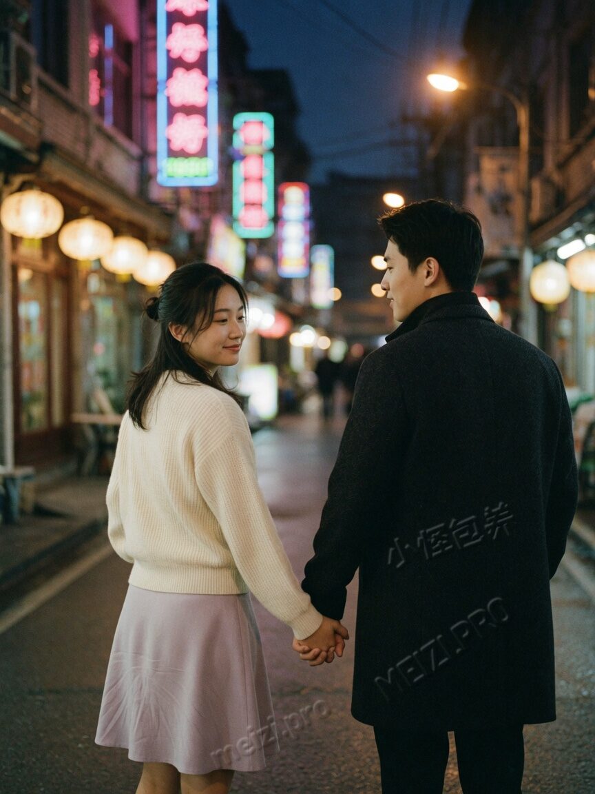夜街牵手：陪伴感先来自一起走过的路