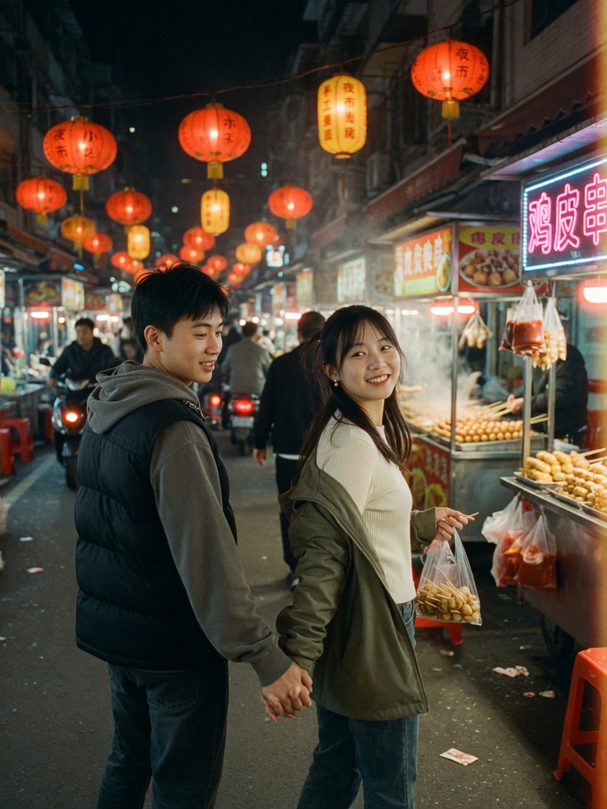 牵手夜市街拍·生活向