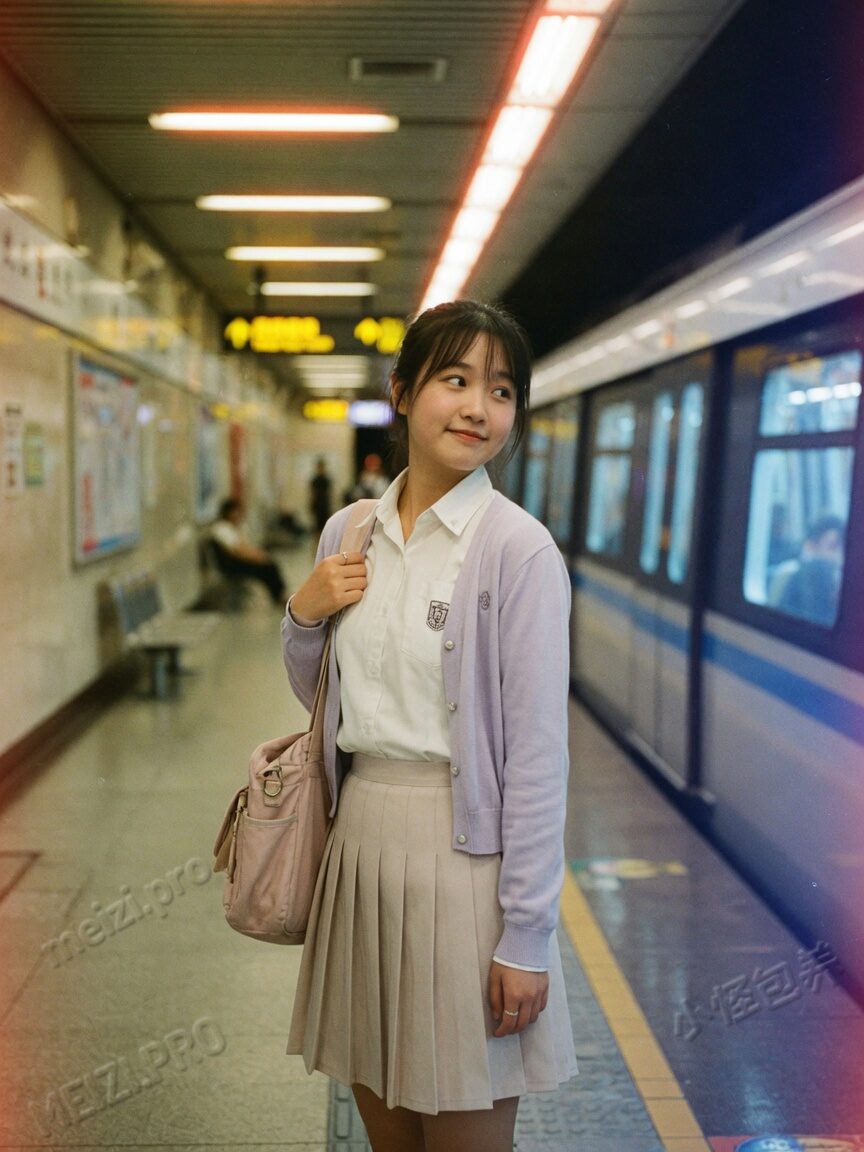 地铁站台回眸:学生气与日常动线