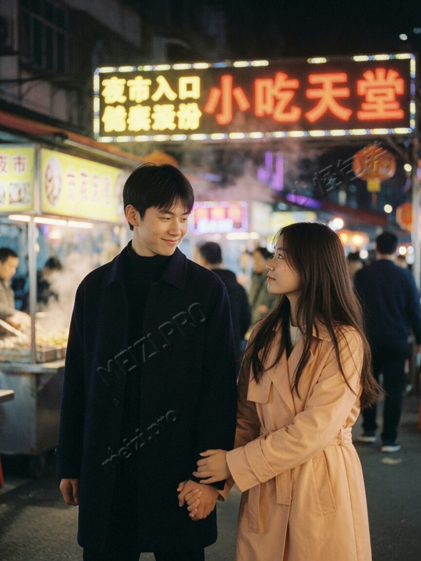 夜市并肩