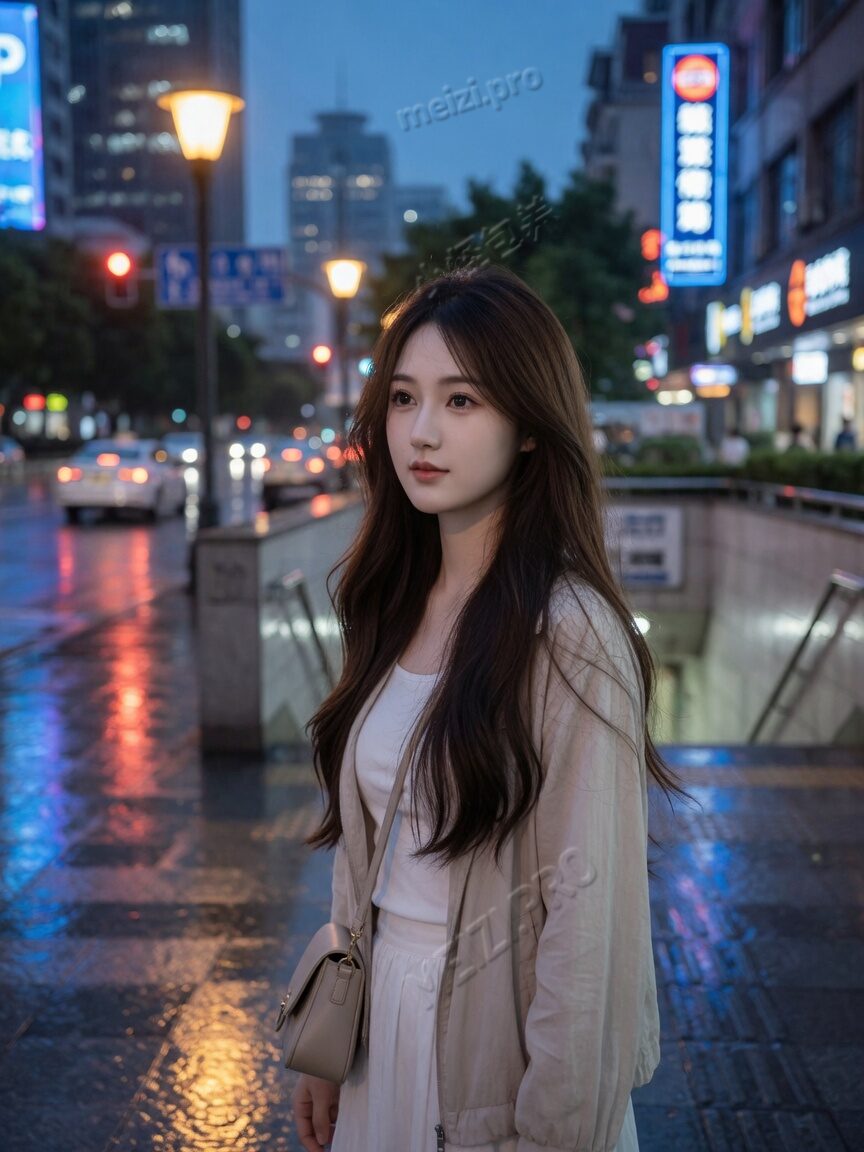 雨后地铁口