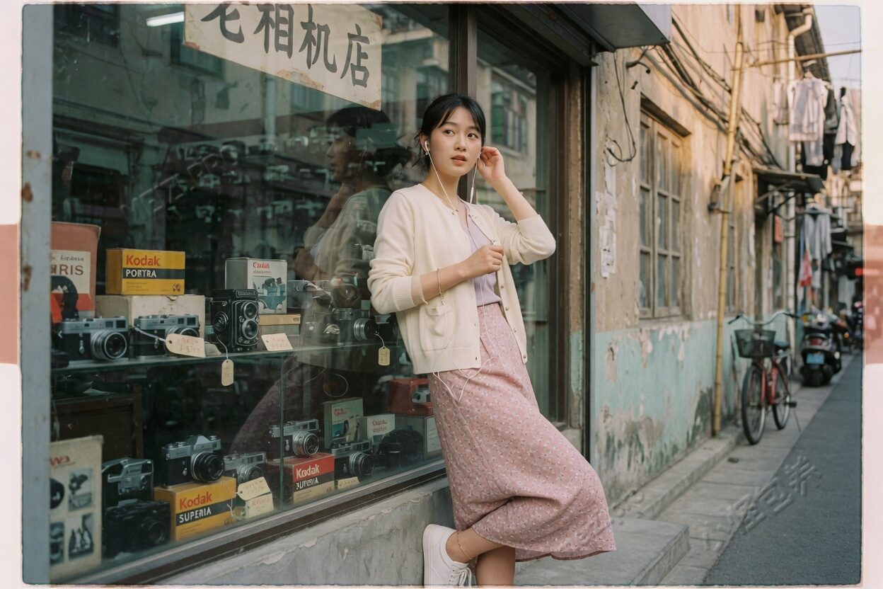 街边写真,女生写真pose,85mm胶片
