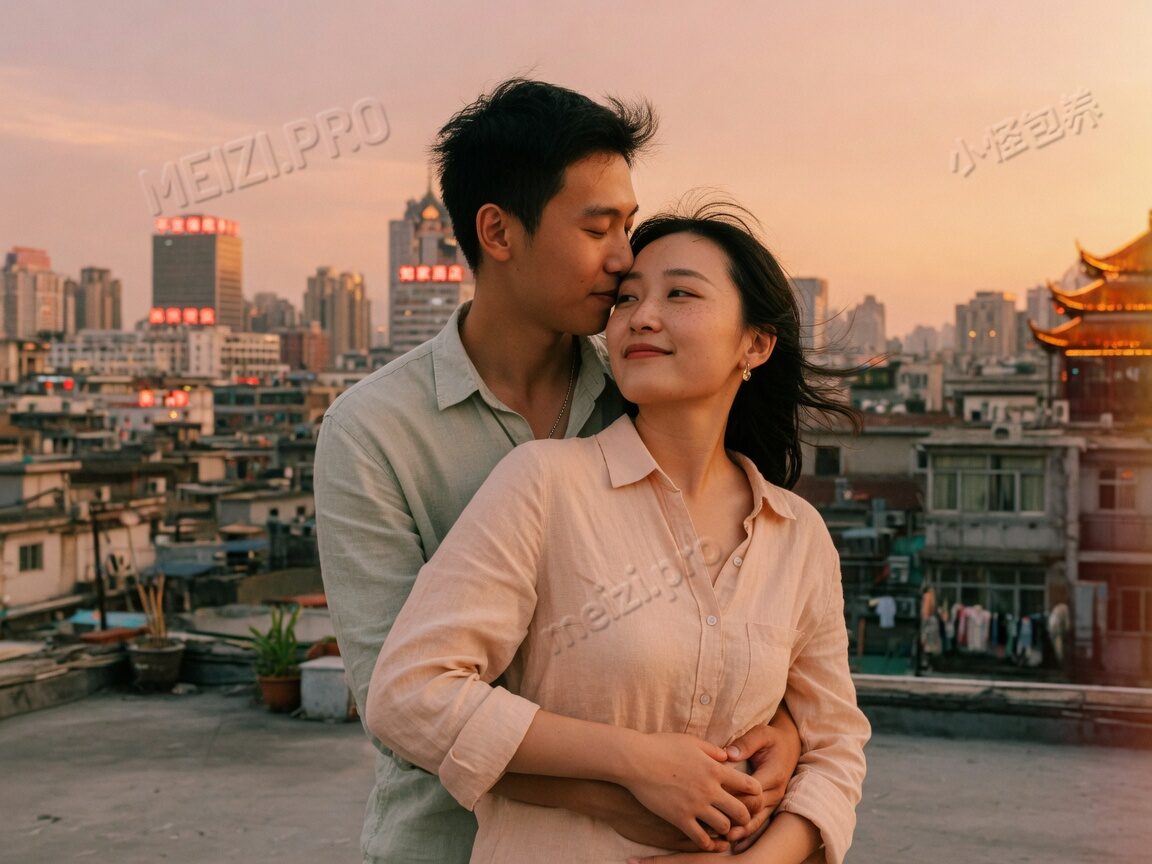 天台背后抱