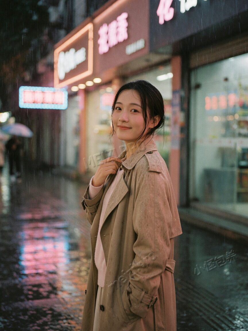 校园树荫下抱书侧脸的清爽女生