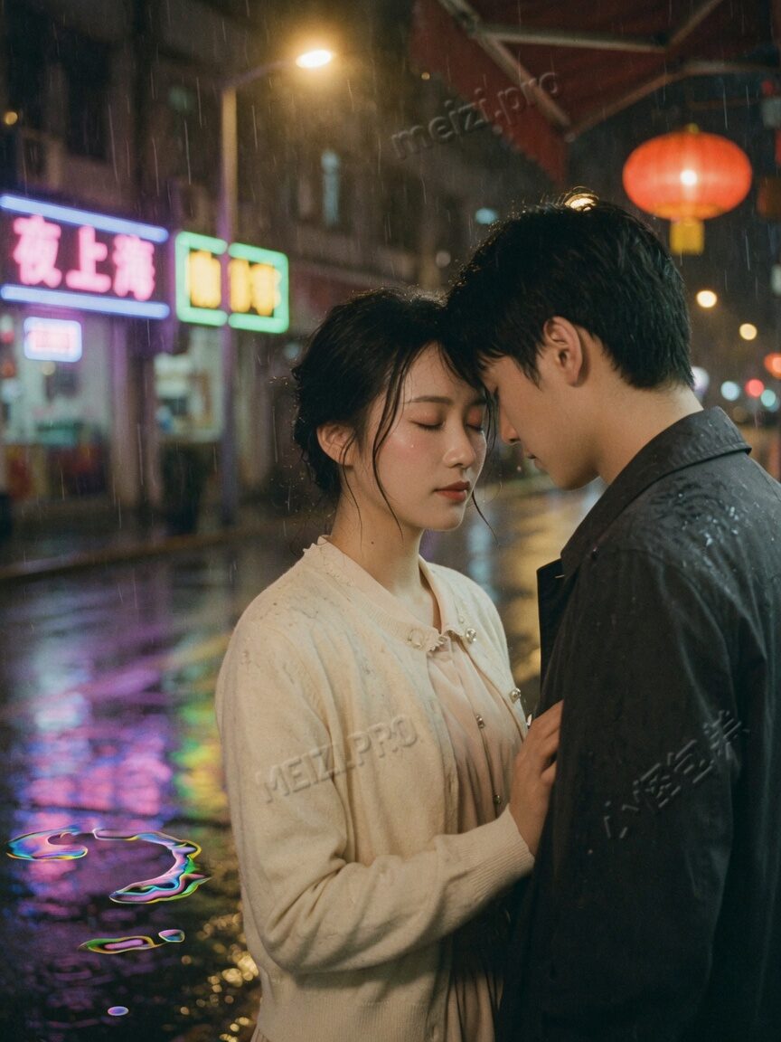 江边牵手的情侣pose，像把同城动线走通