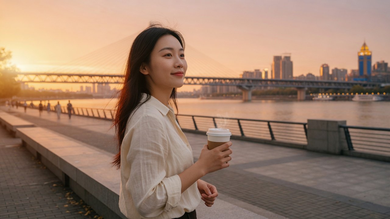 武汉江边晚风里：比起热闹局，更想要能按月落地的长期陪伴