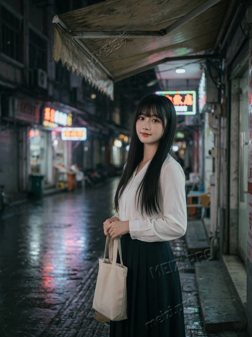 雨后的街