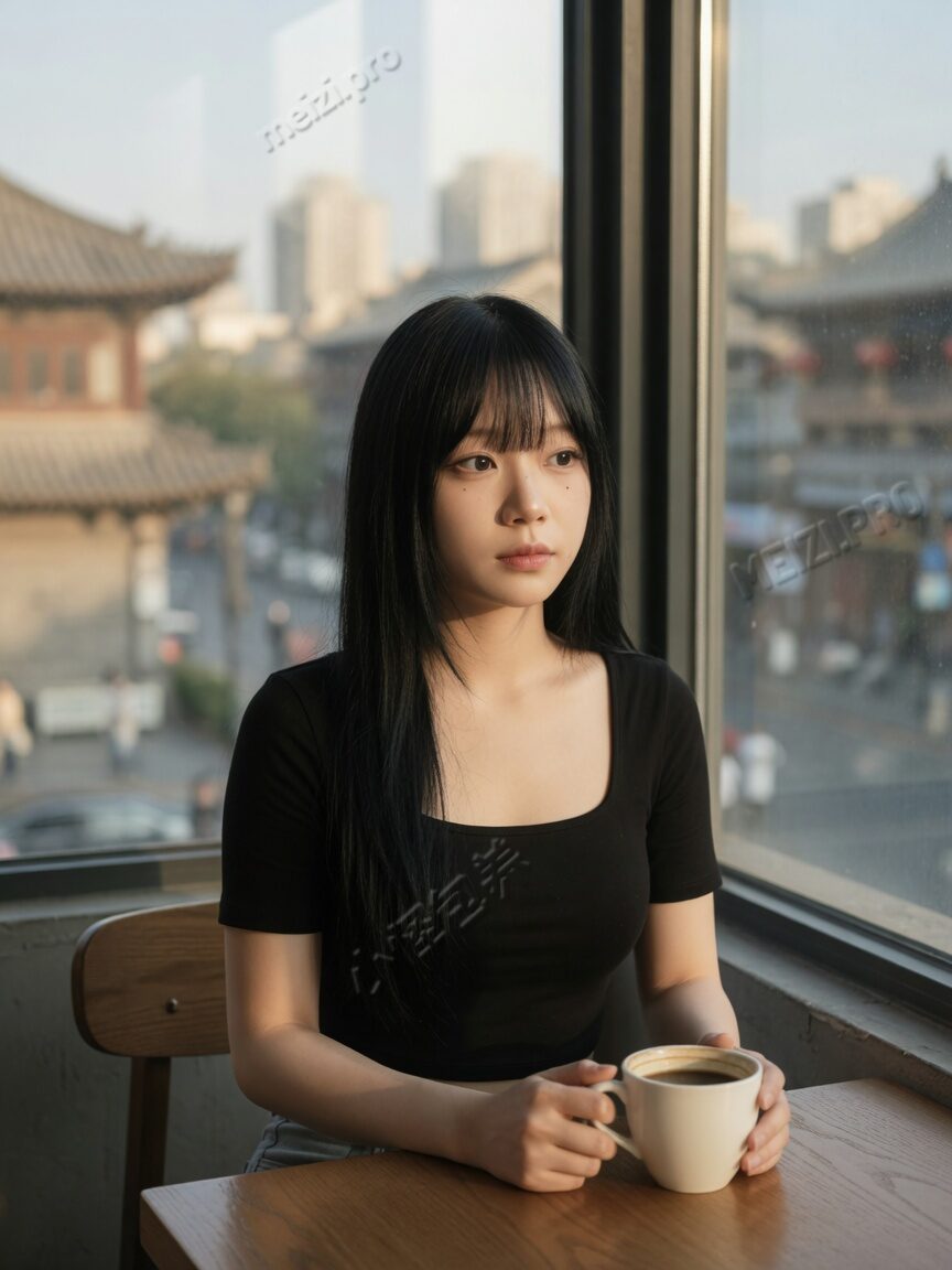 咖啡馆靠窗