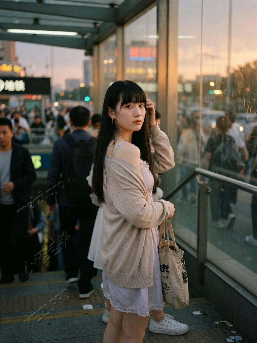 先看她什么时候能见,再读后面那些形容词