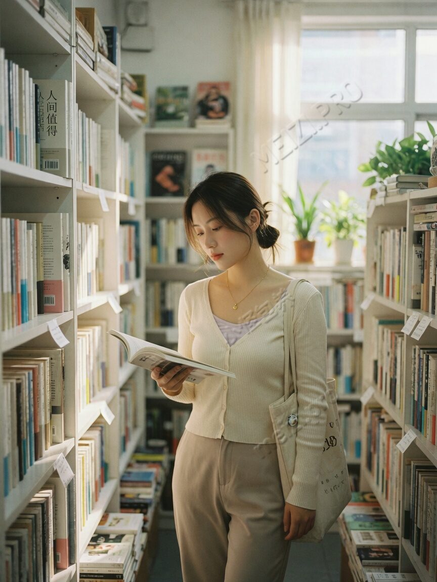 书店侧脸