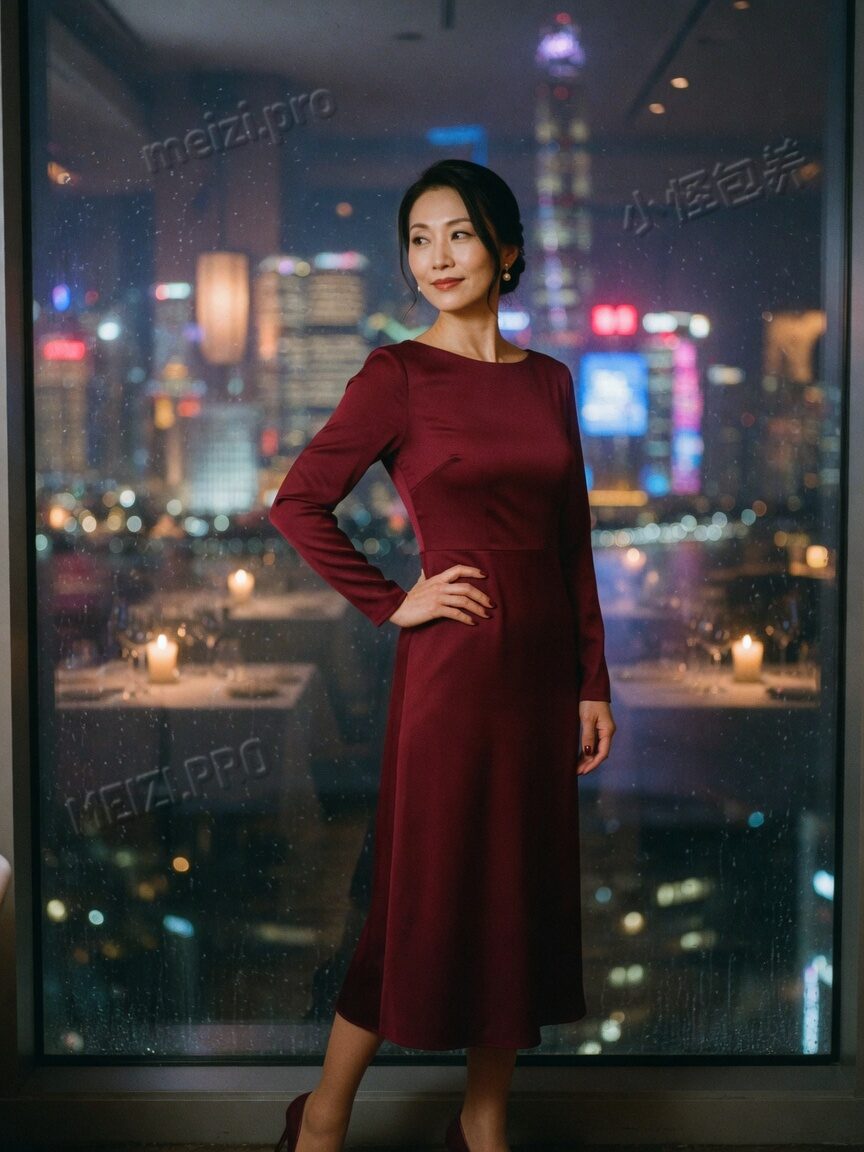 御姐餐厅夜景:从容型的镜头语言