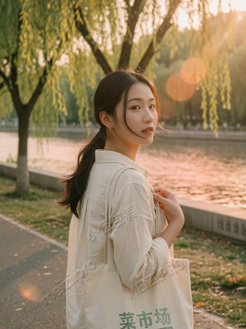 雨夜街头背后拥抱的情侣pose，胶片街拍
