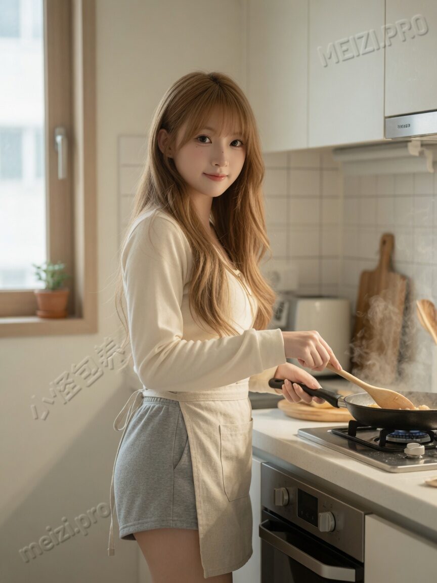 厨房里的自己