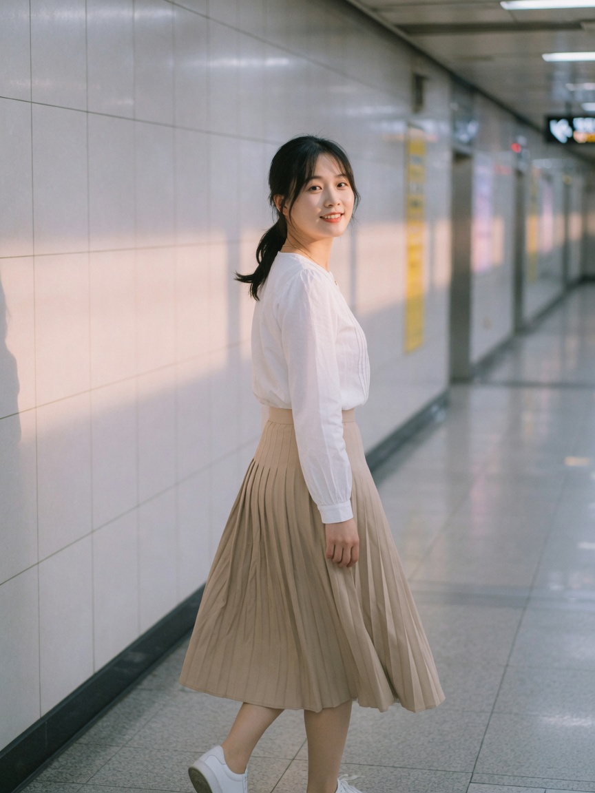 餐厅侧坐,职场御姐感写真pose