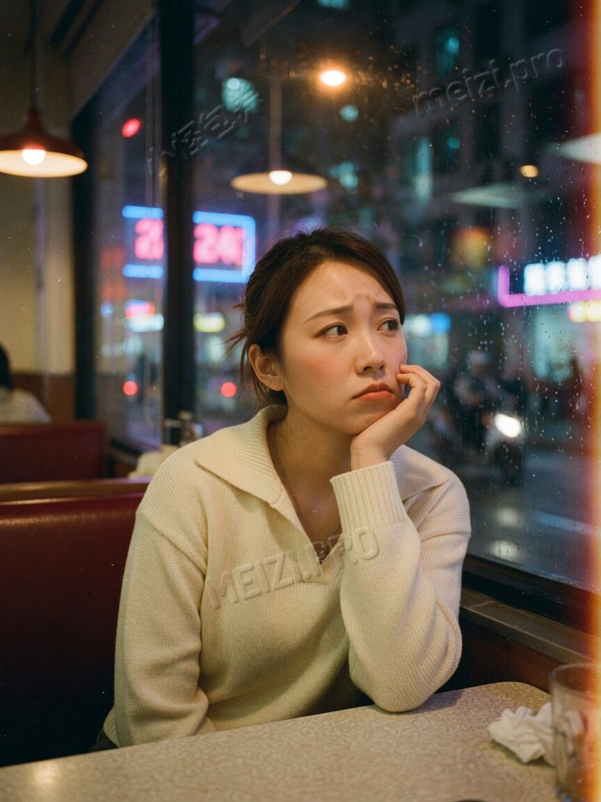 雨夜共撑一把伞，男生从身后松松环住女生，街拍情侣 pose