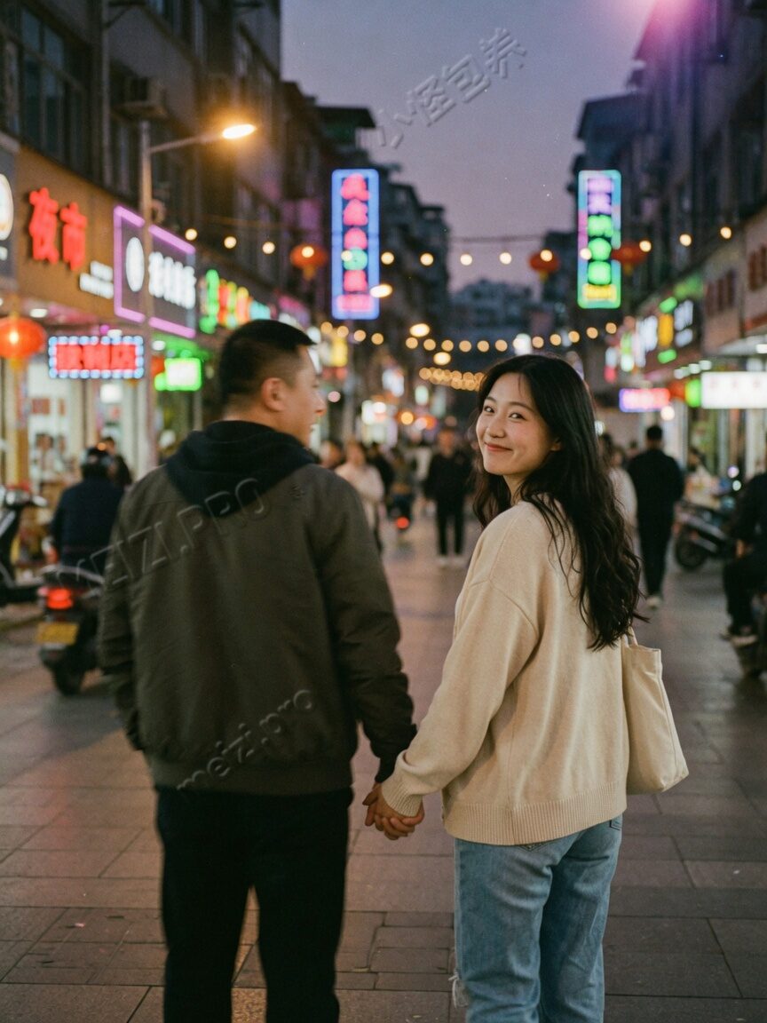 步行街牵手并肩·生活感陪伴