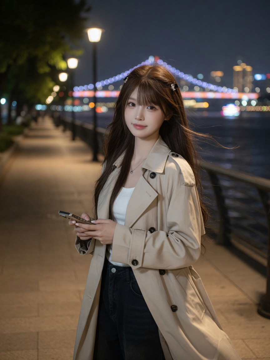 江边夜色