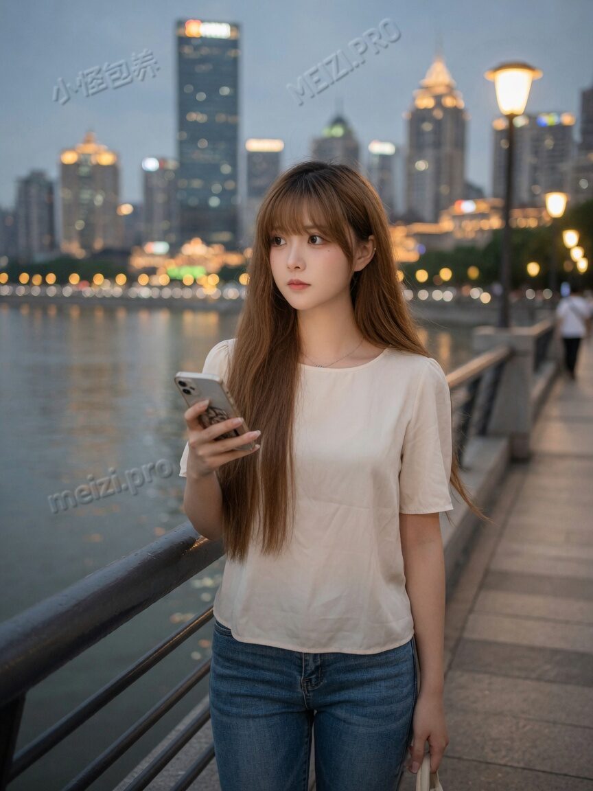 江边夜色