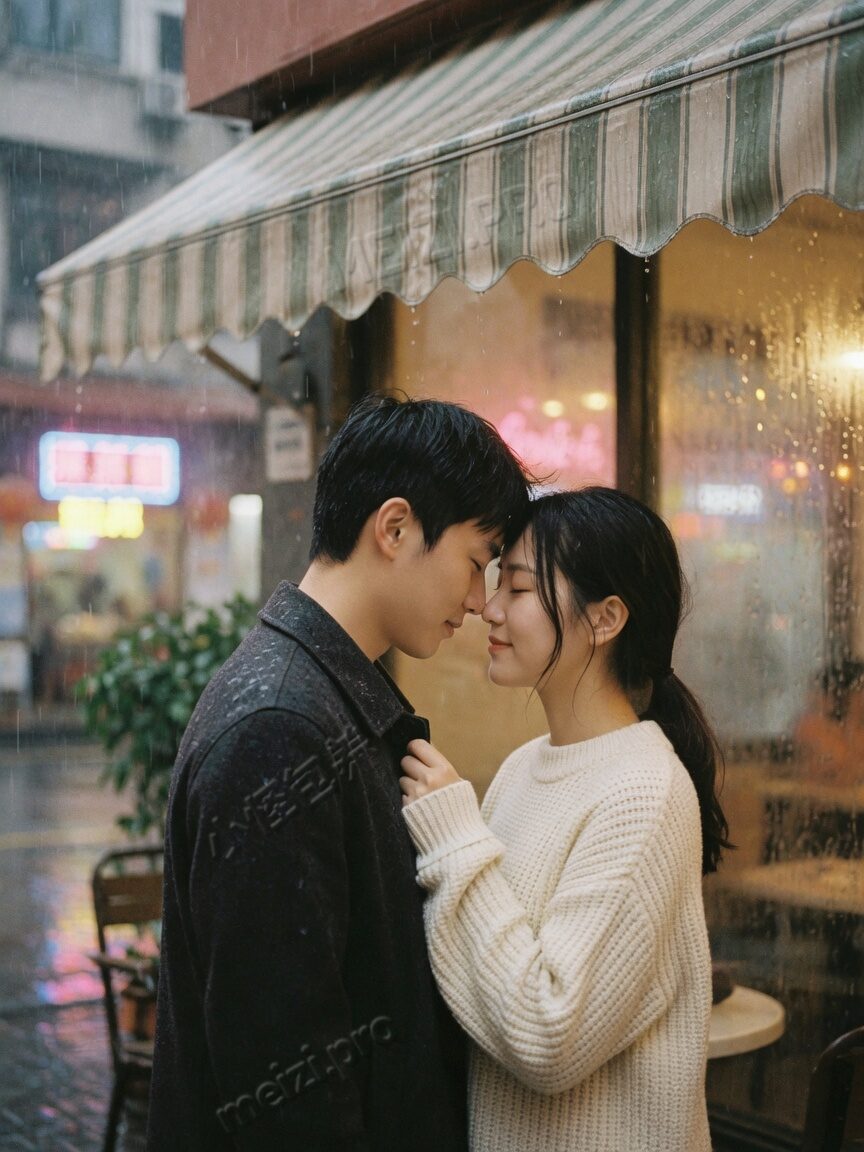 雨檐额头相抵