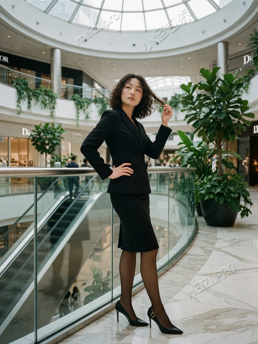 商场中庭的利落站姿，像把边界先站直