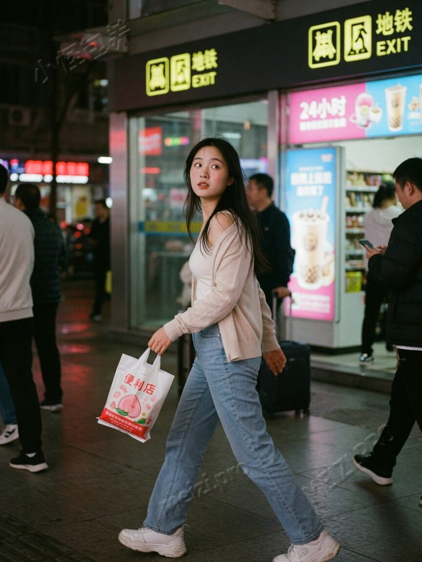 街边牵手的安静陪伴
