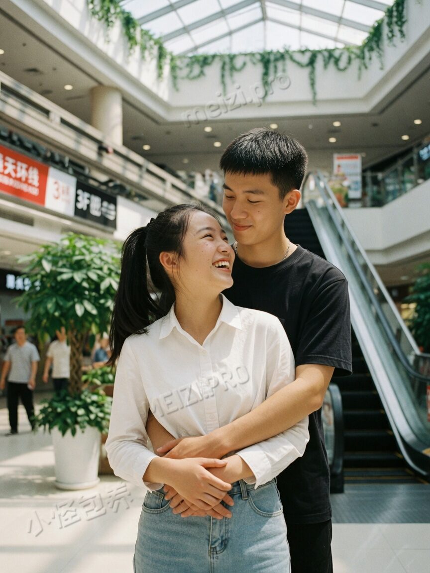 情侣合影