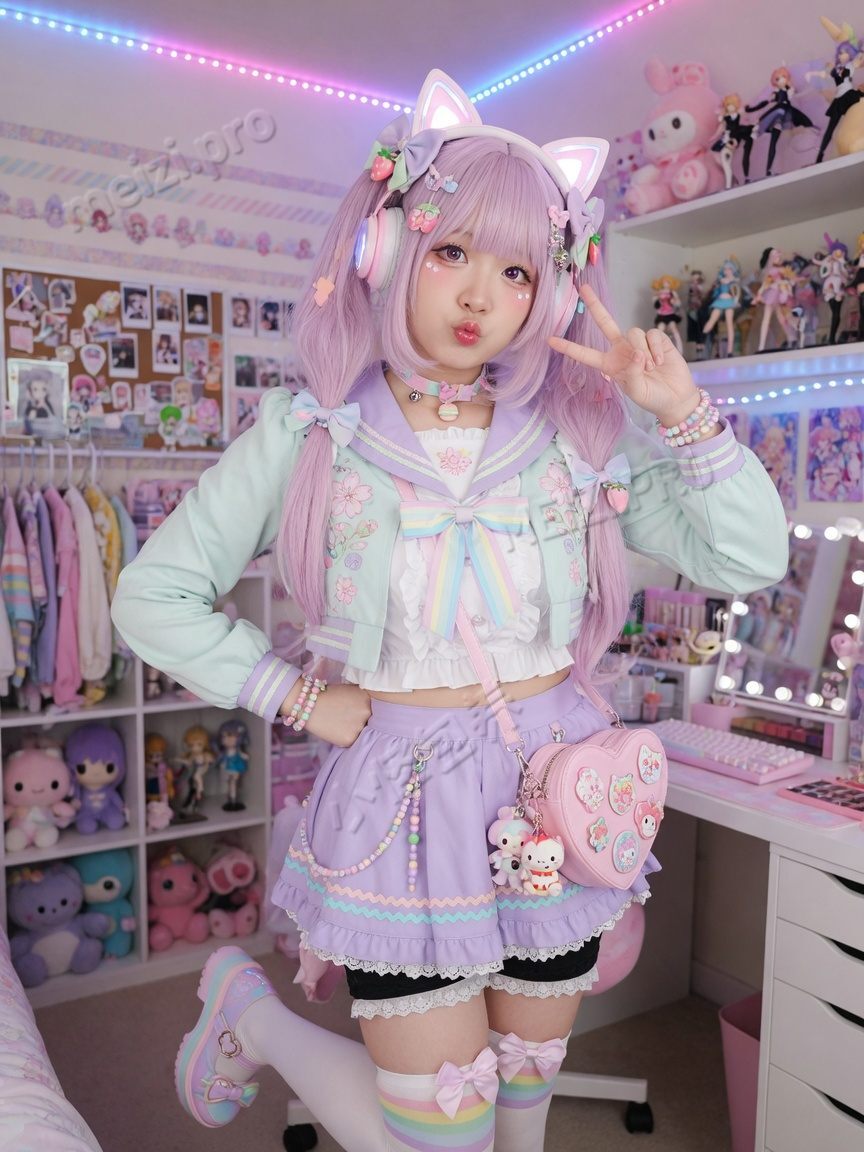 可爱 coser 二次元氛围参考
