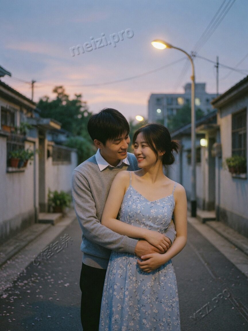 黄昏背后抱